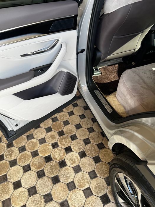 Накладки на пороги из искусственной кожи  BYD Song Plus/Champion