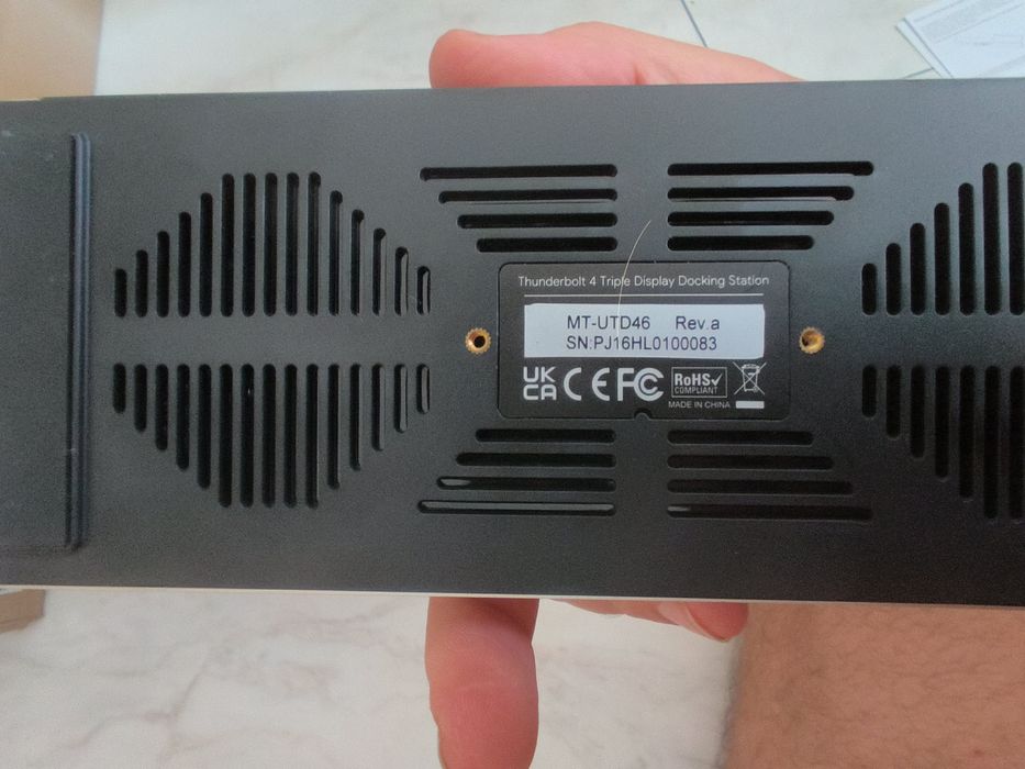 Thunderbolt 4 докинг станция 8K двойно HDMI 160W 7x USB 2.5G Ethernet