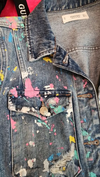 Куртка джинсовая MANGO M-L 46 рр одета пару раз!