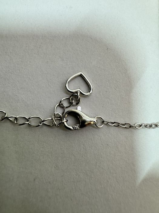 Сребърно колие с висулка и мойсанит (Диамант) 0.5 карата