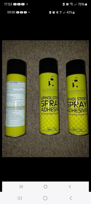 Vând adeziv spray pentru lipit bureti