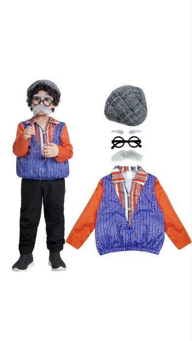 Costum de bunic copii 3-8 ani