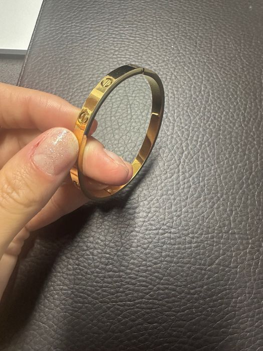 Brățara tip cartier placata cu aur