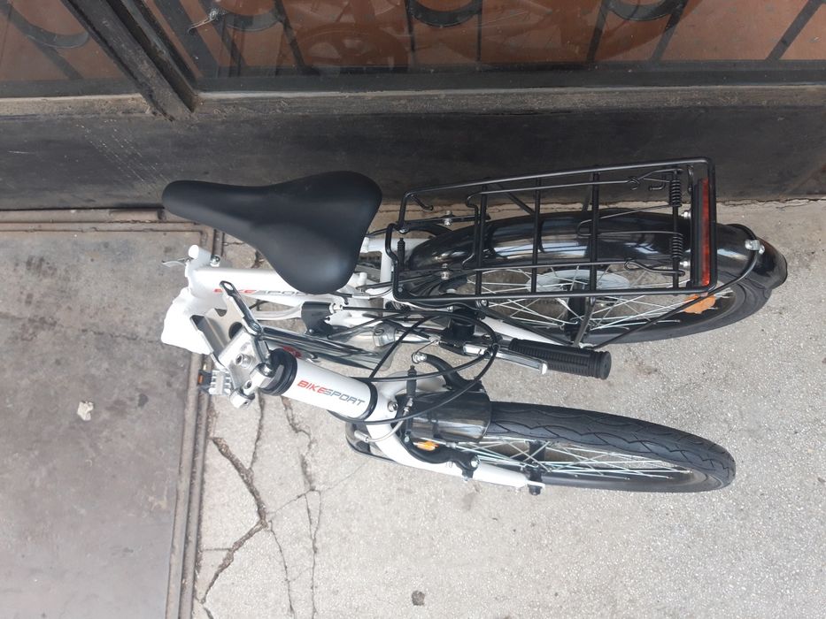 нов сгъваем Бял цвят -Bikesport -Folding- 20 цола- 200 euro