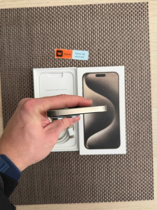 100% Батерия iPhone 15Pro MAX Лизинг от 27E/мес natural Titanium 256GB