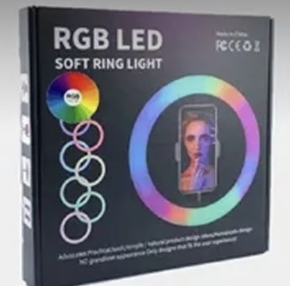 Светодиодная кольцевая цветная селфи лампа-кольцо