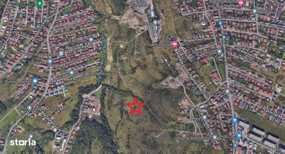 Zorilor - Frunzisului, Teren intravilan 2.600 mp