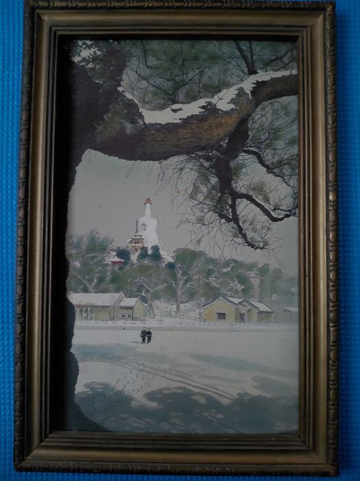 Goblen - peisaj de iarna