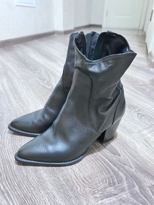 Ботильоны натуральная кожа Zara