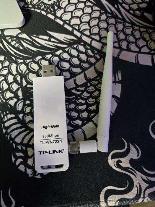 Adaptor WiFi USB TP-Link TL-WN722N 150Mbps cu antenă High-Gain – semna