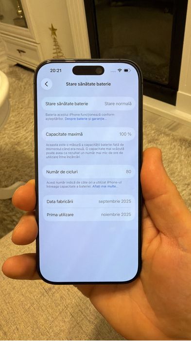 iphone 17  black 256gb, baterie 100%
