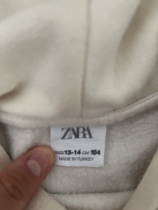 Суитшърт Zara кремав (158-164 см)