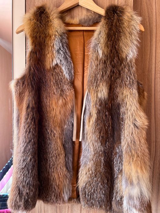 Дамски елек естествен косъм