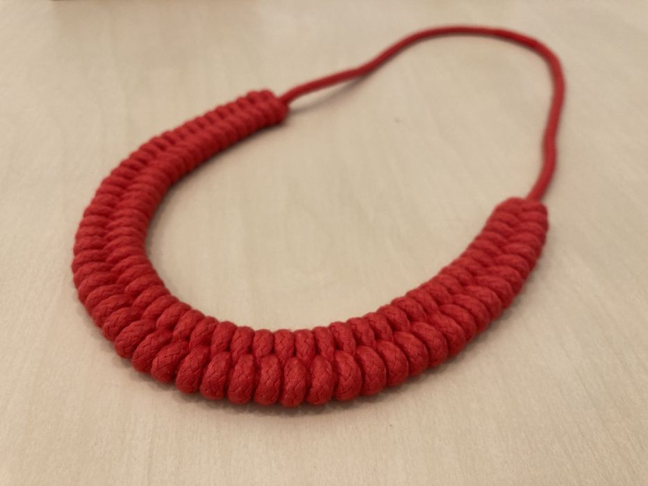 Lantisor/Colier handmade din snur bumbac.Nu Pandora, Nu Bijou Brigitte