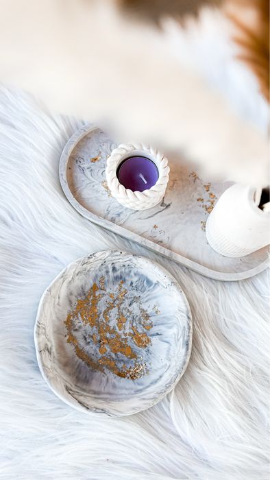 Home decor jesmonite hande made