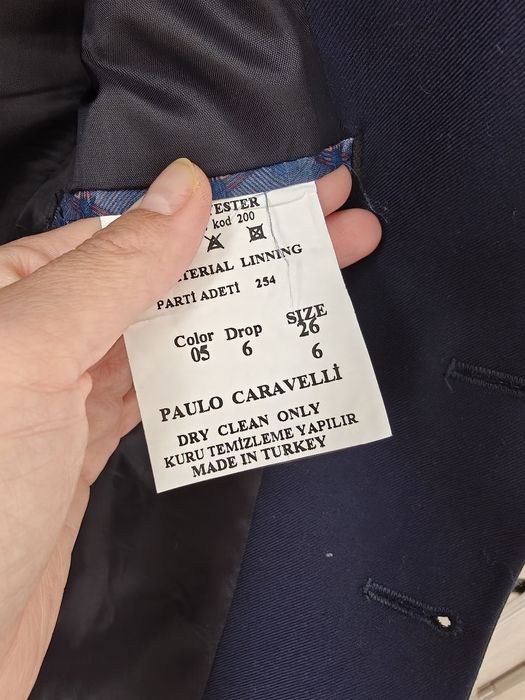 Детский пиджак синий классический