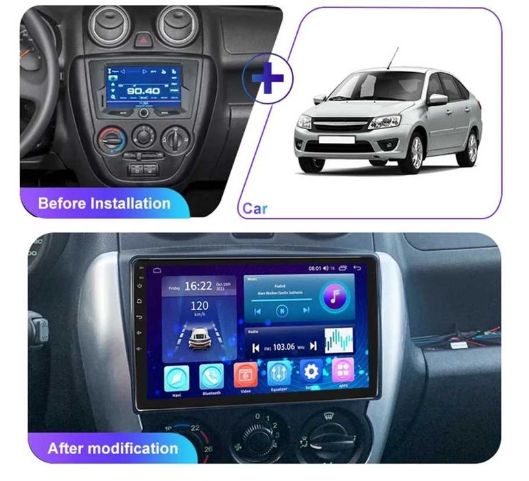 LADA GRANTA 2011-2017 - 9" - андроид навигация, 9560