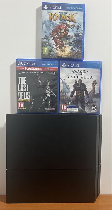 Ps4+The last of us pt1, Assasin’s creed Valhalla, Knack 2