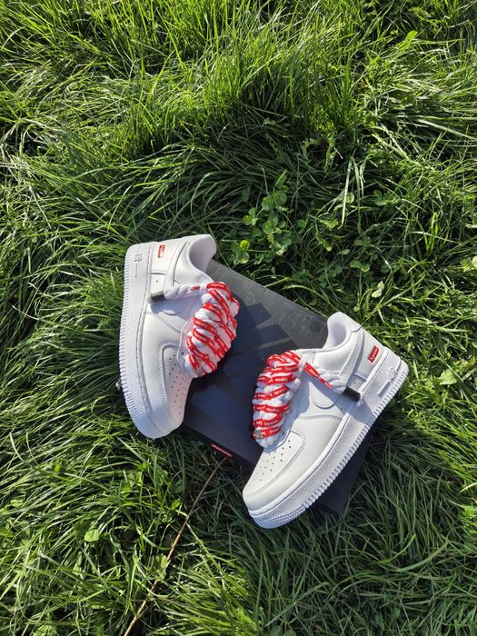 Nike Air Force 1 Low x Supreme Custom Rope Laces - Alb - Mărimea 39