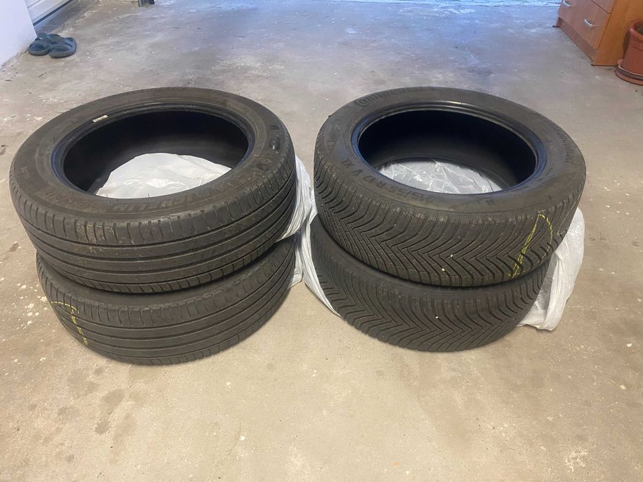215/55 R17 - 2x Anvelope Continental M+S / 2x Anvelope Michelin vara