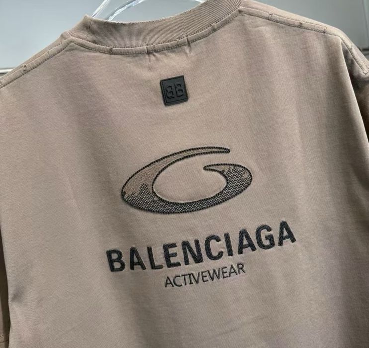 Tricou Balenciaga Brown  T-Shirt Maro [Verificare Colet] Caliate Premium