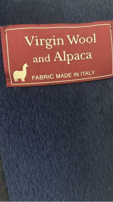 Пальто Лама синее