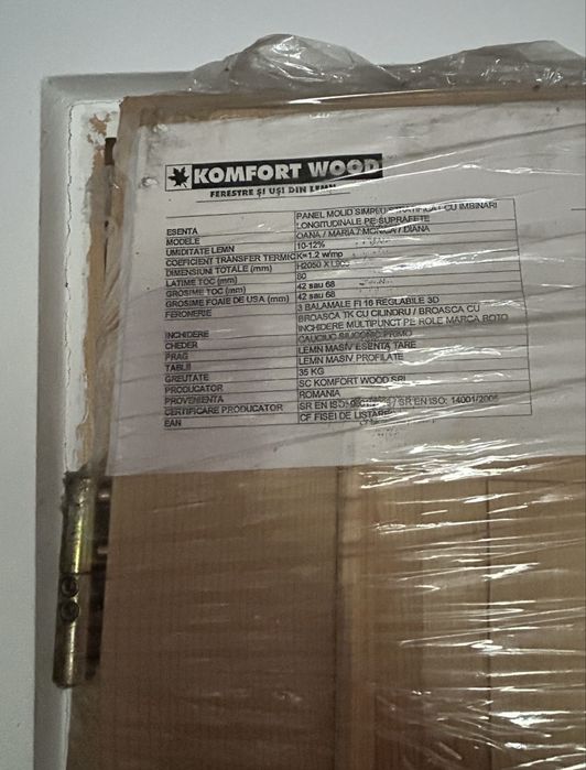 Vand usa lemn masiv molid