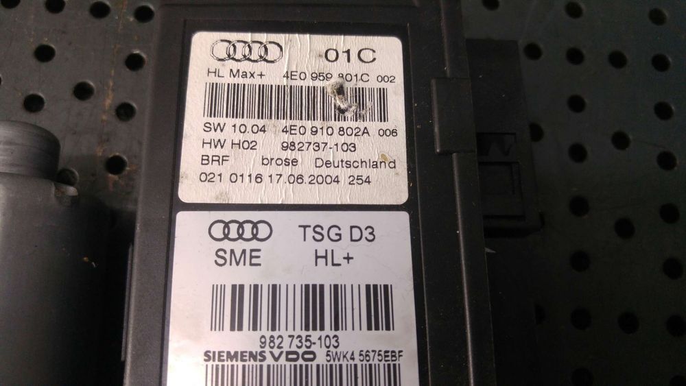 Motoras macara stanga spate audi a8 d3 4e2 4e8 4e0959801c 4e0910802a