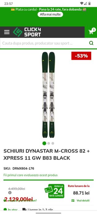 Schiuri Dynastar M-CROSS 176 129/82/111 R14