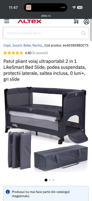 Patut pliabil moolino slide