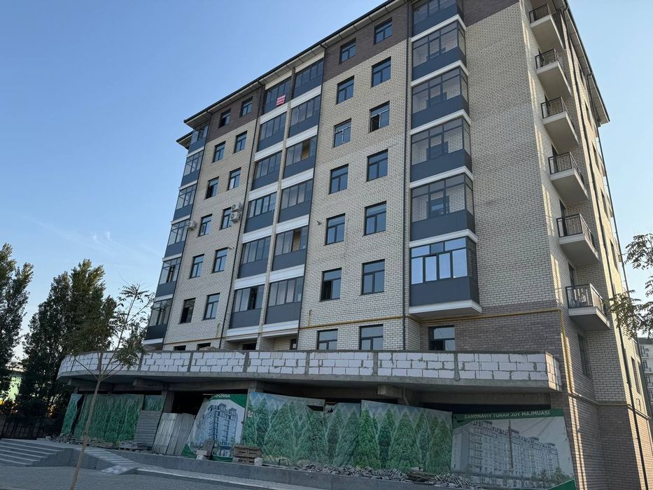 Юнусабад- 13 квартал 4/5/8 новостройка коробка кирпич 87,4 м2