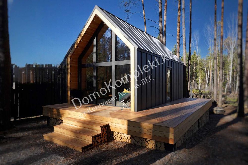 Готовый модульный дом 40-120м2 под ключ / Барнхаус под ключ /A-Frame