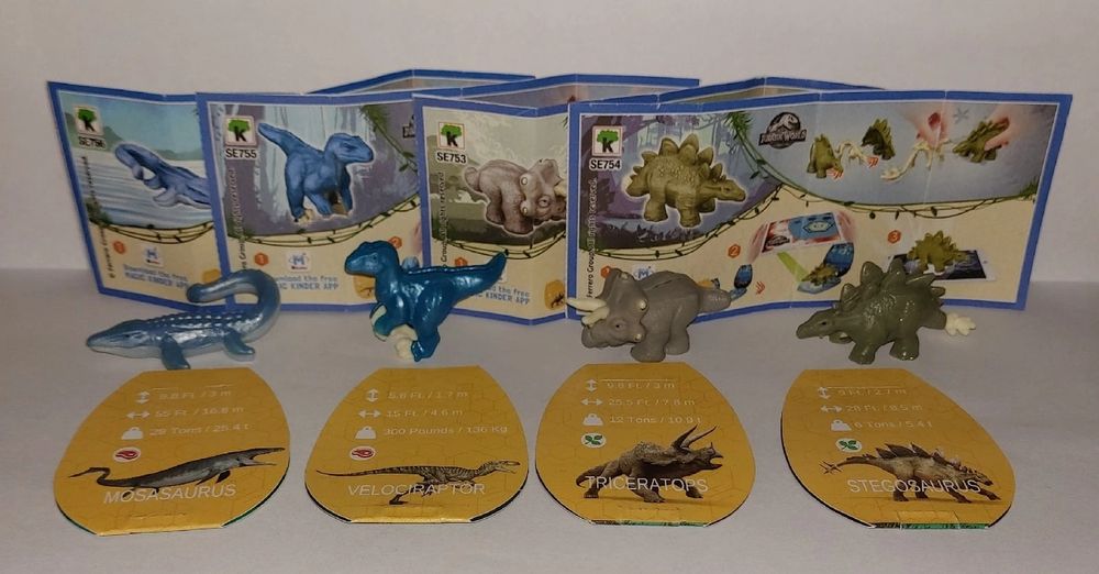 Киндер- серии Машинки, ковбои, динозавры, животные