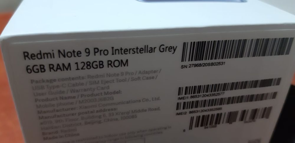 Xiaomi Redmi 128 Gb,Note 9 pro , Interstelar Grey, dual sim ca Nou