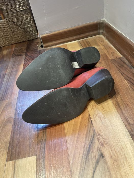 Италиански боти от естествена кожа