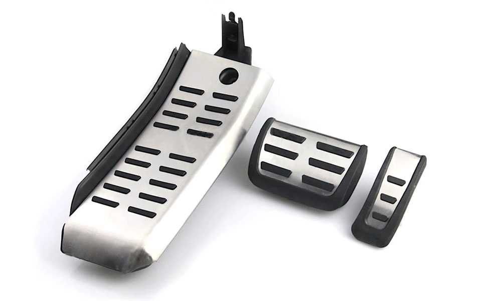 Ornamente INOX pedale si footrest S-Line- Audi A4 (B6 B7) / A6 C6 (4F)