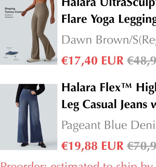 Продавам клин и дънки на Halara