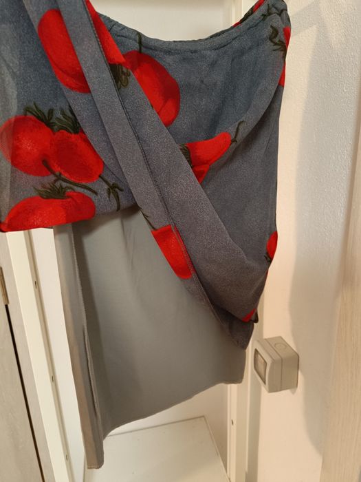 Fusta lalea gri cu imprimeu șic, M