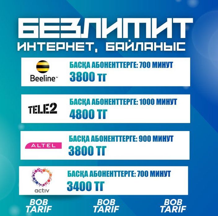 Безлимитный 4 5 G Интернет Тарифы Интернет по КЗ