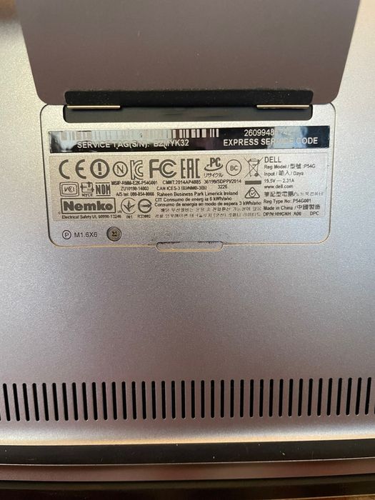 Dell xps p54g i7