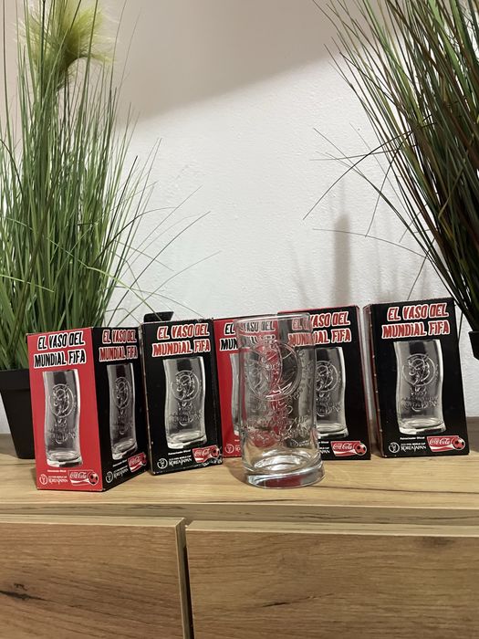 Set de 6 pahare originale Coca-Cola, 2002