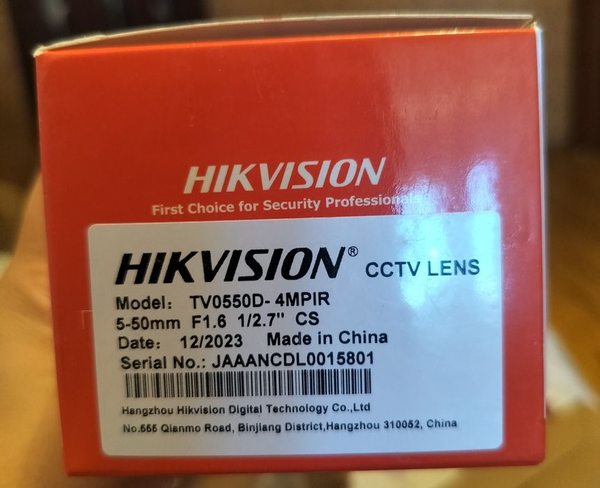 Профессиональная вариафокальная камера для видеонаблюдения