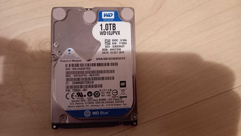 Hdd laptop WD Black 320  GB WD Blue 1 Terra