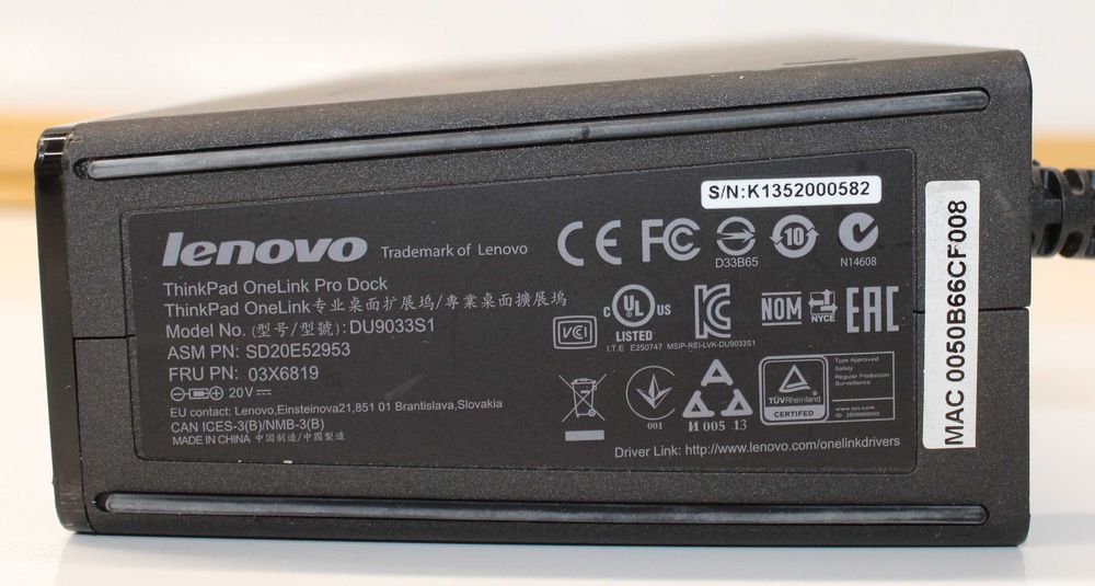 Докинг станция Lenovo ThinkPad OneLink Pro Dock