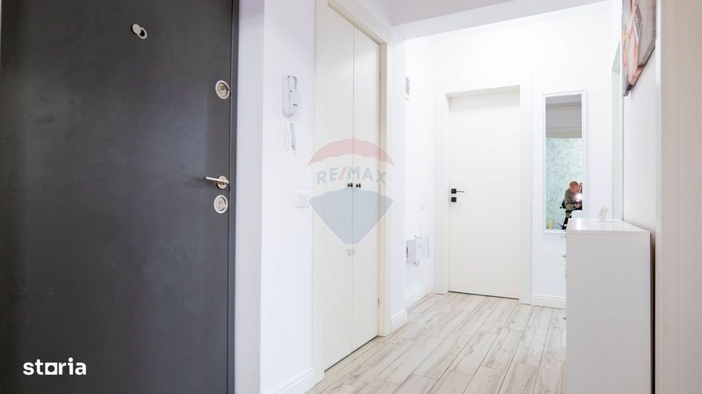 Dobroesti - vanzare apartament 2 camere mobilat complet, cu terasa