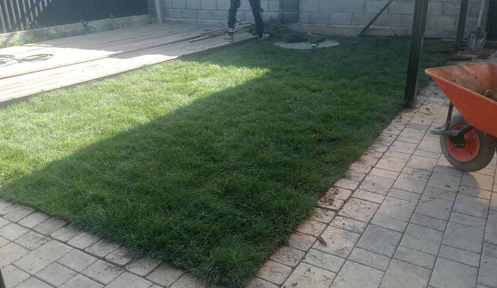Газон от 1500 тг м², автополив и планировка