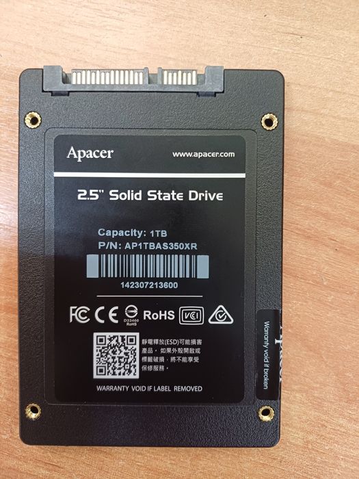 SSD Apacer as350x 1000ГБ