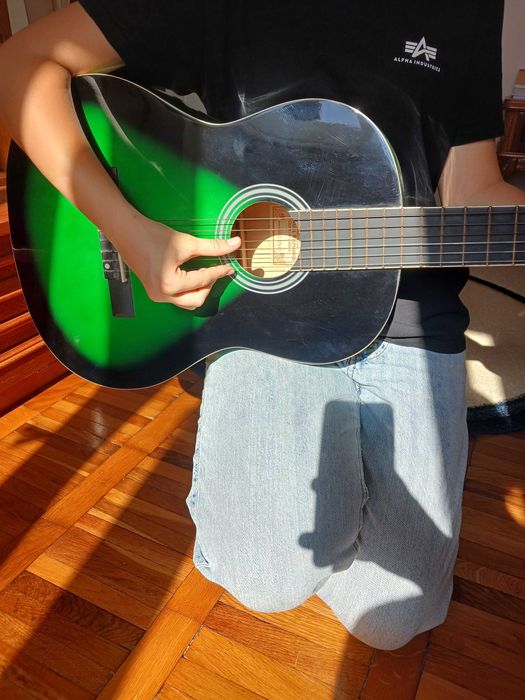 Chitara clasica handcrafted - verde