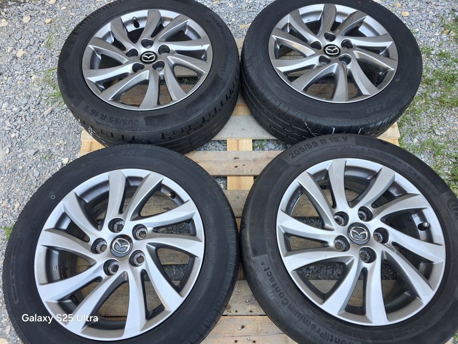 Лети джанти 16ки 5х114.3 Mazda + летни гуми 205/55/16