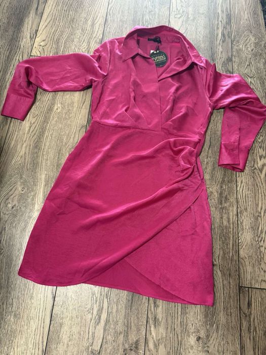 Официална розова рокля